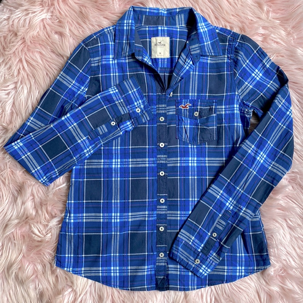 Hollister | Plaid Button Down Sz M
